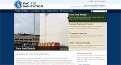Desktop Screenshot of pacificsanitation.com